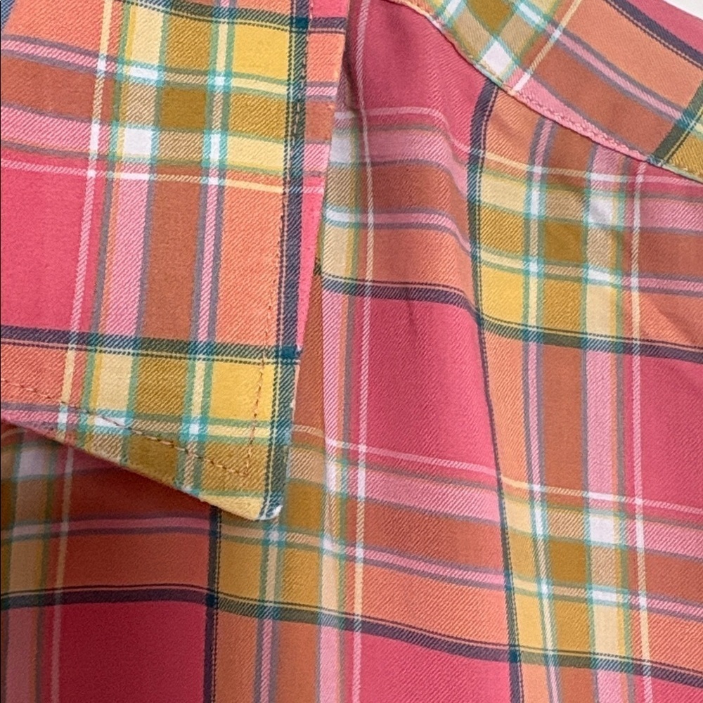 HUGO BOSS.  Men's Multicolor Plaid Button Down Shirt. XL - Picture 4 of 7